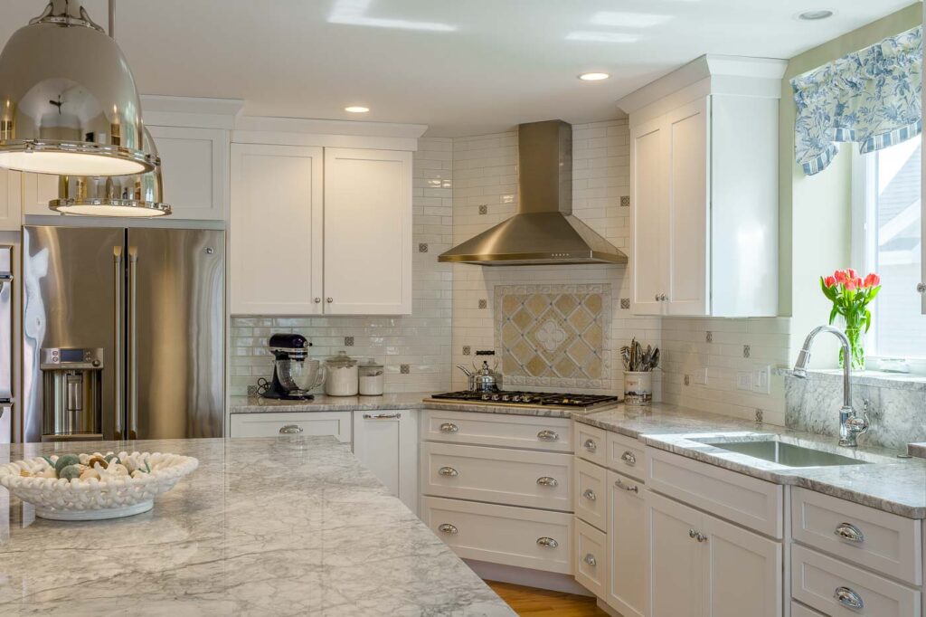 Great use of space in this elegant and bright kitchen